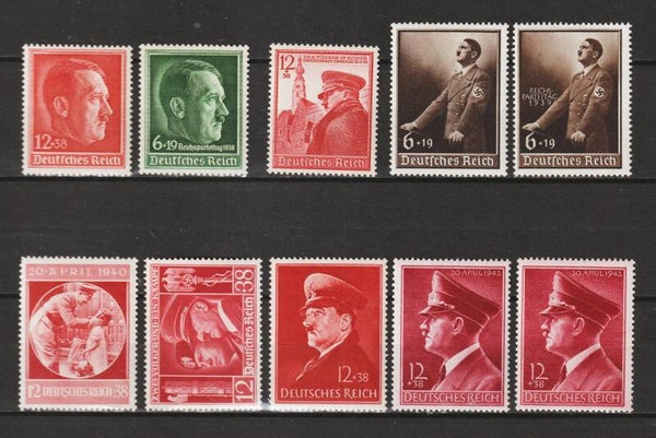 MiNr. 664, 672, 691, 694, 701, 744, 763, 772, 813x+y postfrisch **