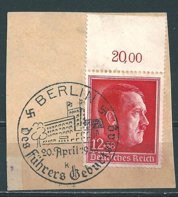 MiNr. 664 Oberrand auf Briefstück