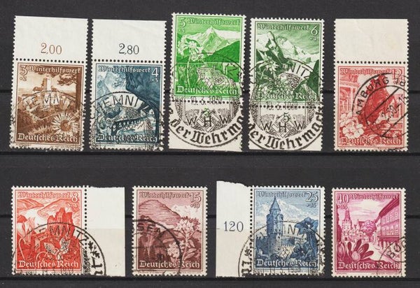 MiNr. 675-683 gestempelt