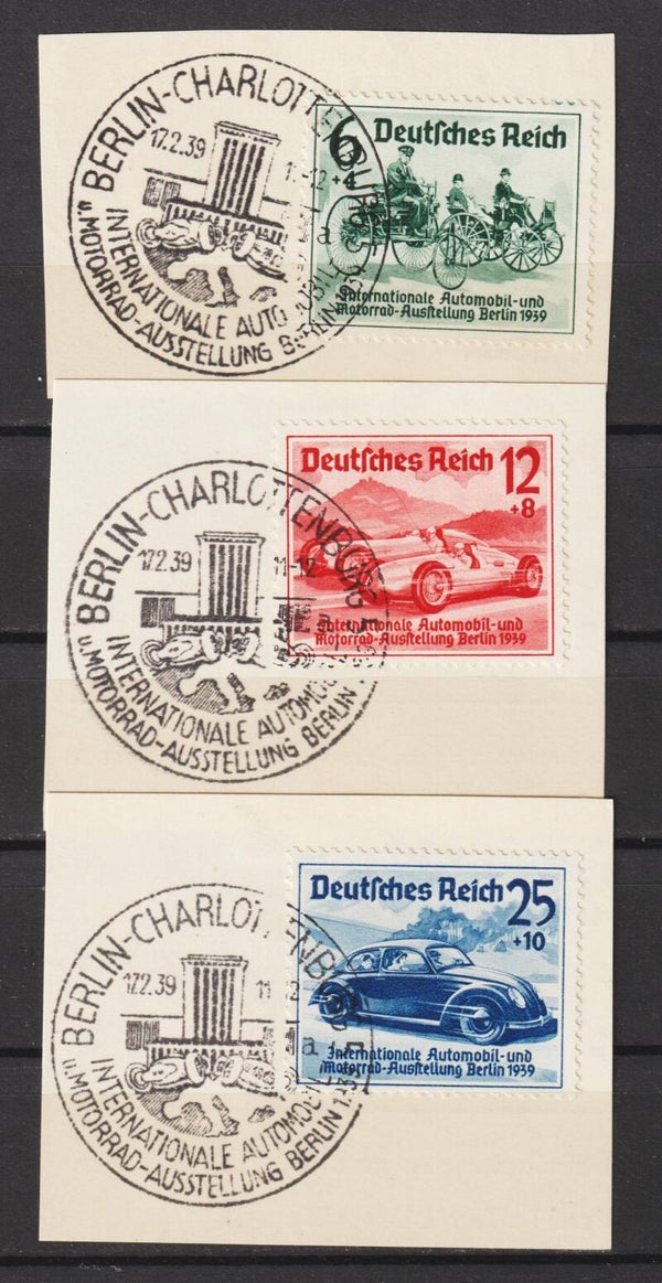 MiNr. 686-688 ERSTTAGS-STEMPEL:  BERLIN 17.2.39