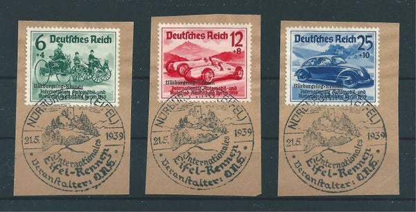 MiNr. 695-697 Briefstücke