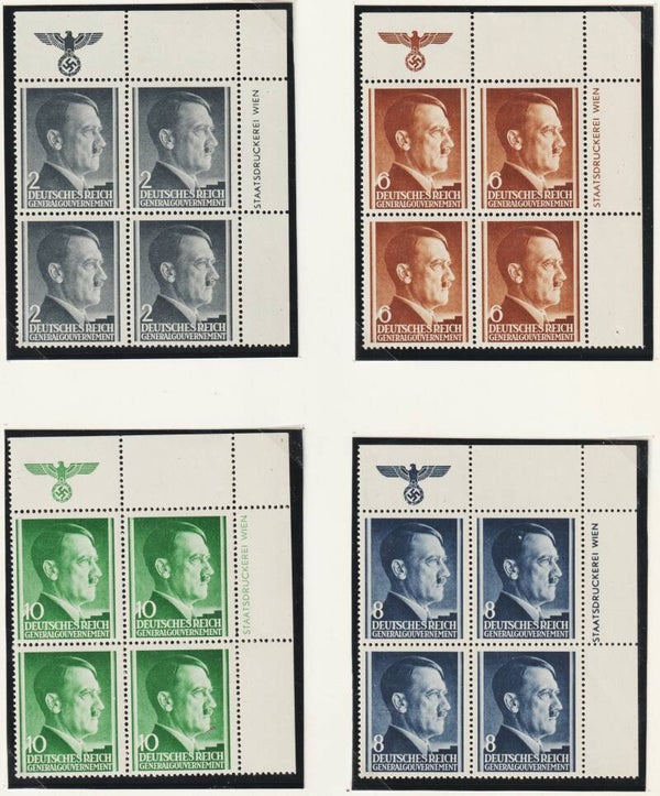 Generalgouvernement MiNr. 71-82 postfrische ** Bogenecken