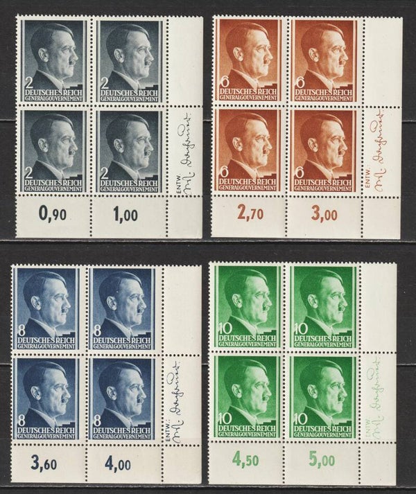 Generalgouvernement MiNr. 71-82 postfrisch ** Bogenecken