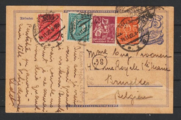 Ganzsache P 146 mit ZuF, DÜSSELDORF 14.11.22, Letztag PP 9 (0717)