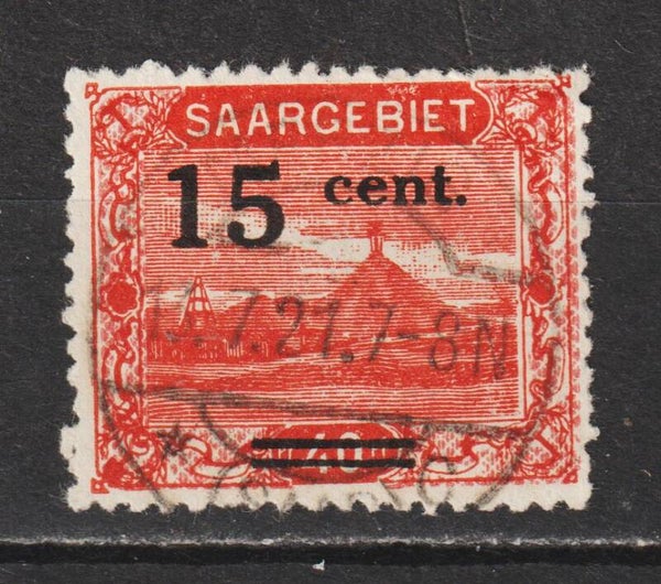 Saar MiNr. 73 Vollstempel MERZIG