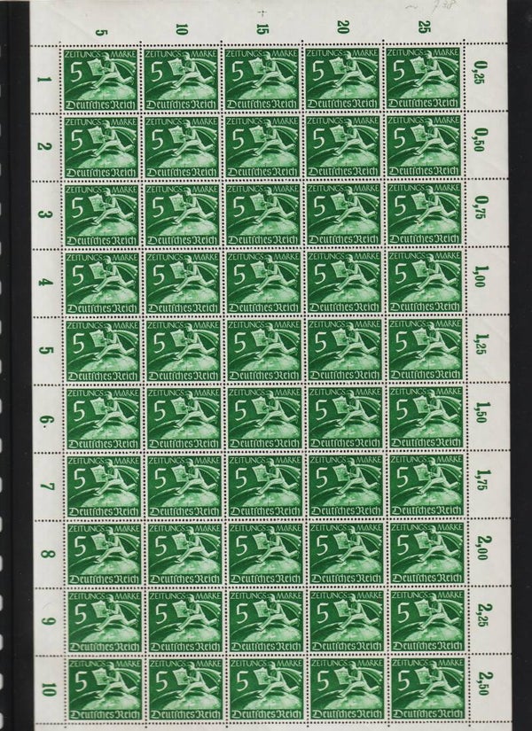 MiNr. Z 738-739 postfrische ** Bogen