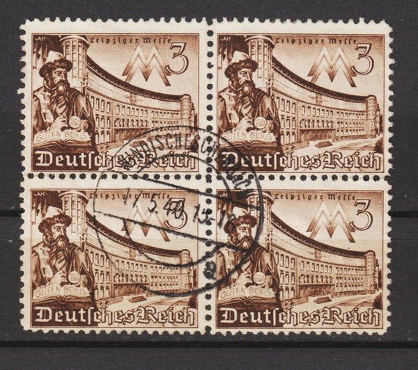 MiNr. 739 gestempeler Viererblock