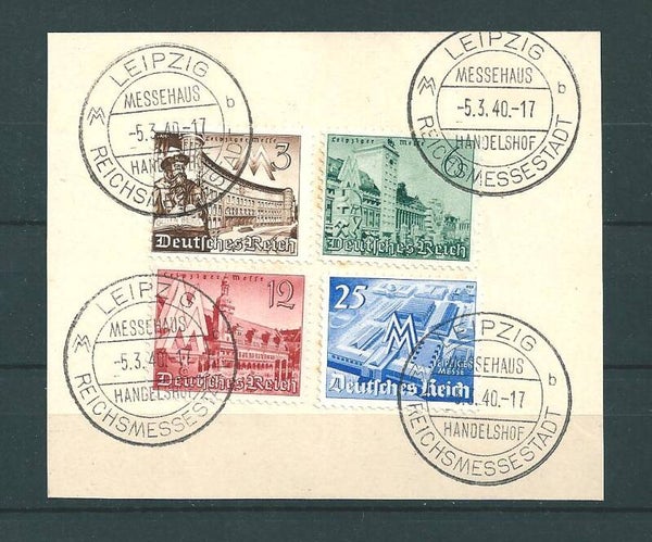 MiNr. 739-742 Briefstücke