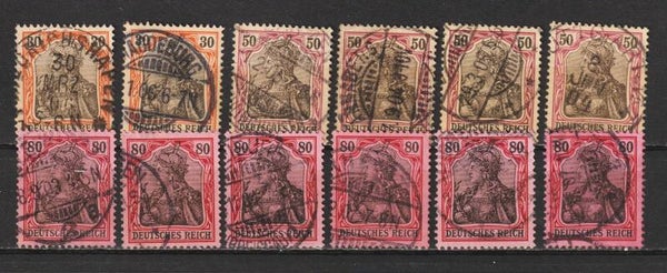 Lot MiNr. 74 I, 75 I, 77 I gestempelt   (0118)