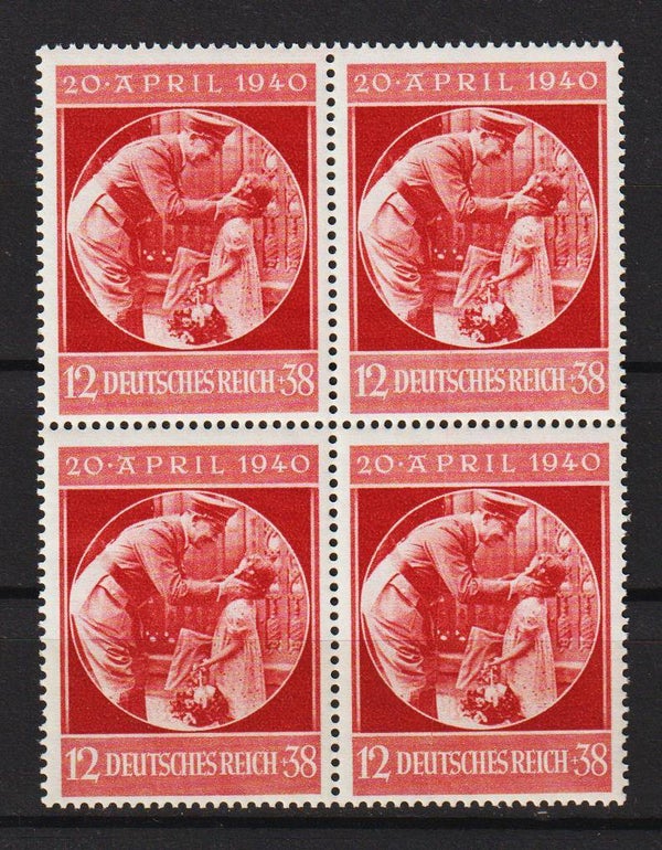 MiNr. 744 postfrisch ** Viererblock