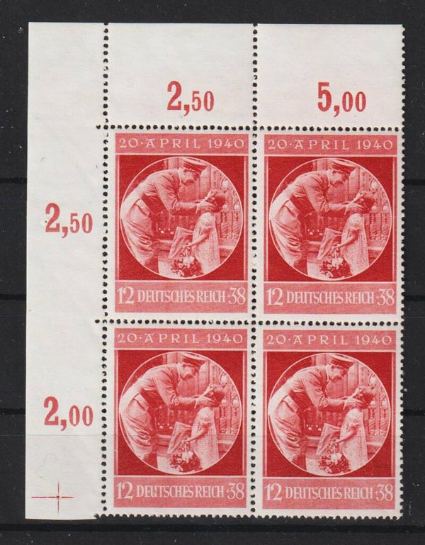 MiNr. 744 postfrisch **  Oberrand Bogenecke