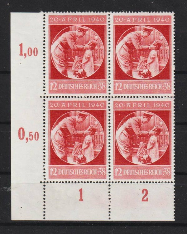 MiNr. 744 postfrisch **  Unterrand Bogenecke