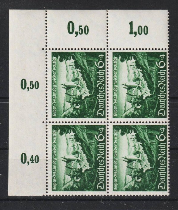 MiNr. 748 postfrisch ** Oberrand Bogenecke