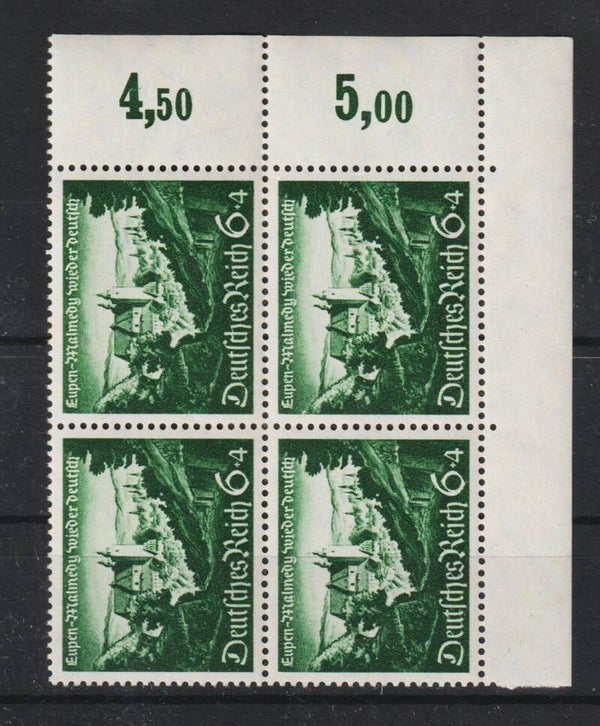 MiNr. 748 postfrisch ** Oberrand Bogenecke