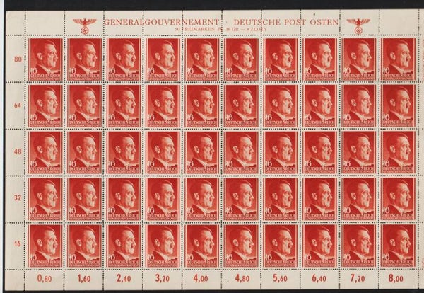 Generalgouvernement GG MiNr. 76 ** Bogen II/1