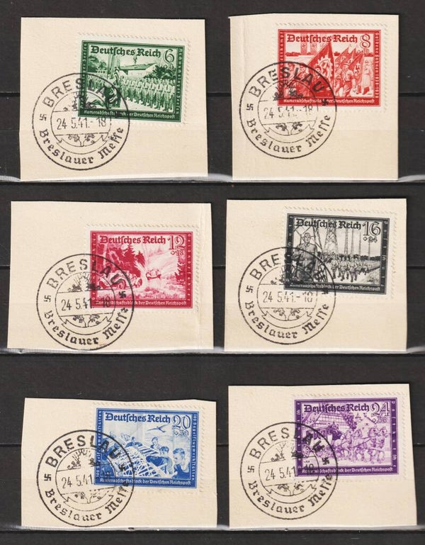 MiNr. 773-778 Briefstücke