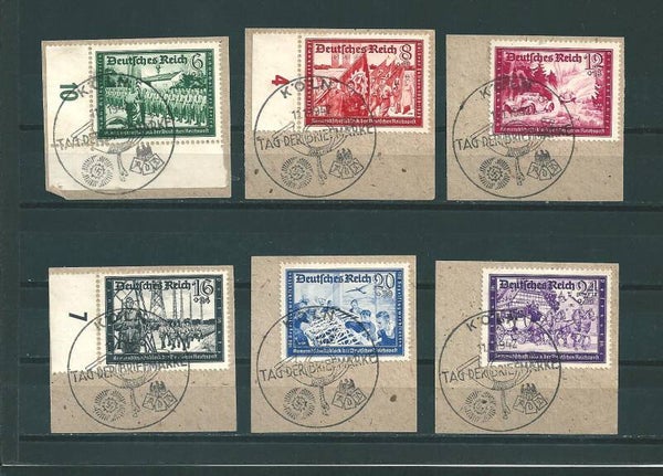 MiNr. 773-778 Briefstücke