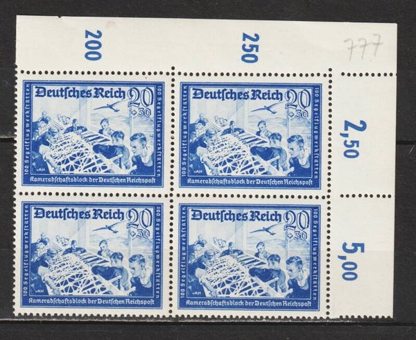 MiNr. 777 postfrische ** Bogenecke