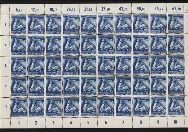 MiNr. 779 postfrisch ** Bogen