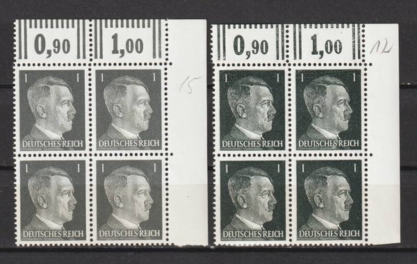 MiNr. 781 a+b ** Oberrand Bogenecken