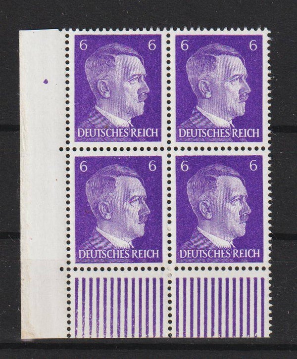 Adolf Hitler MiNr. 785 postfrische ** Bogenecke