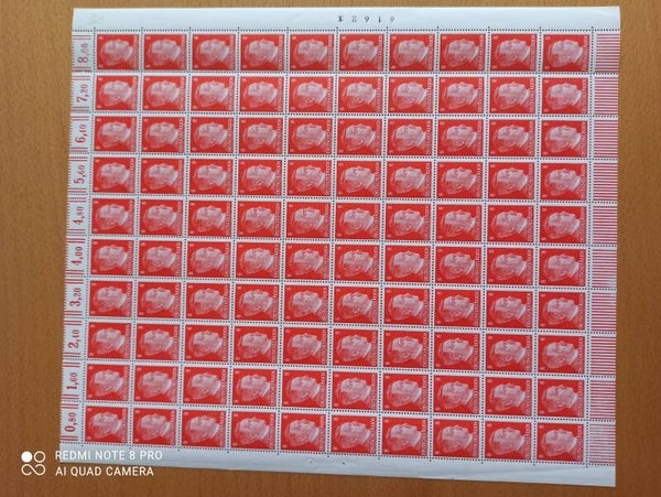 MiNr. 786 postfrischer Bogen