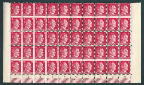 Adolf Hitler MiNr. 788 postfisch **, halber Bogen