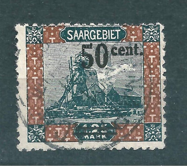 Saar MiNr. 78 VII, gestempelt
