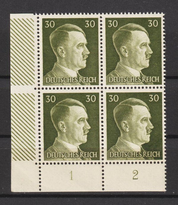 Adolf Hitler MiNr. 794 postfrische ** Bogenecke