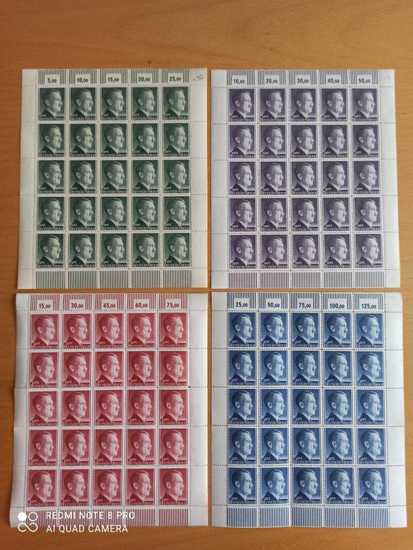 MiNr. 799-802 A postfrischer Bogen Satz