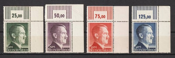 MiNr. 799-802 B postfrisch ** Oberrand Bogenecken