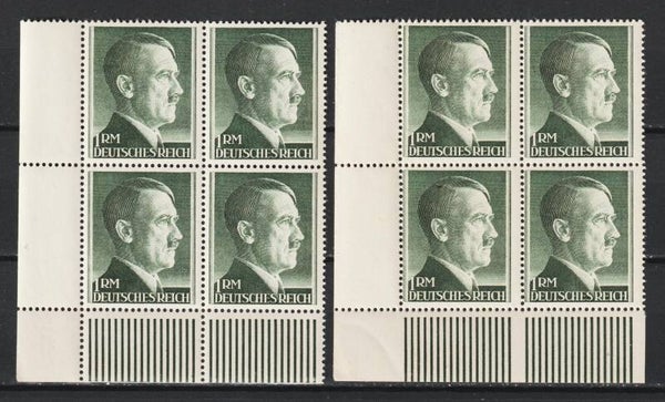 MiNr. 799 B postfrische ** Bogenecken  dgz, ndgz