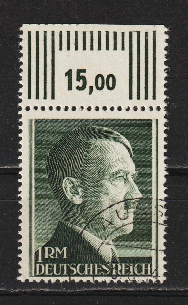 MiNr. 799 B Oberrand gestempelt