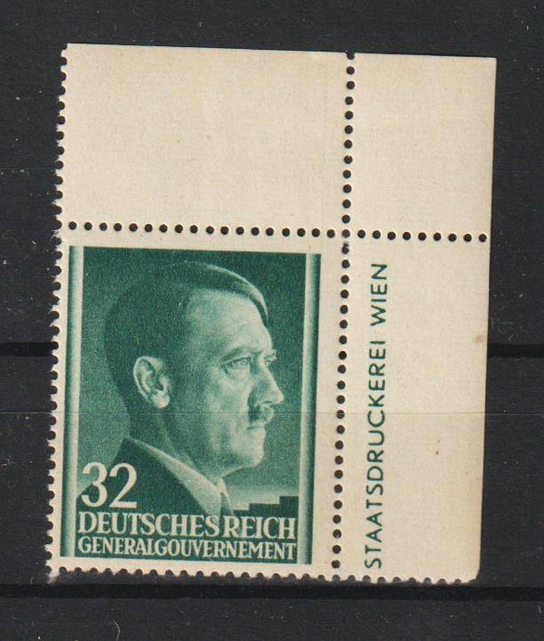 MiNr. 80 postfrisch ** Bogenecken, Druckerzeichen