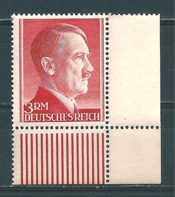 MiNr. 801 B postfrische Unterrand Bogenecke