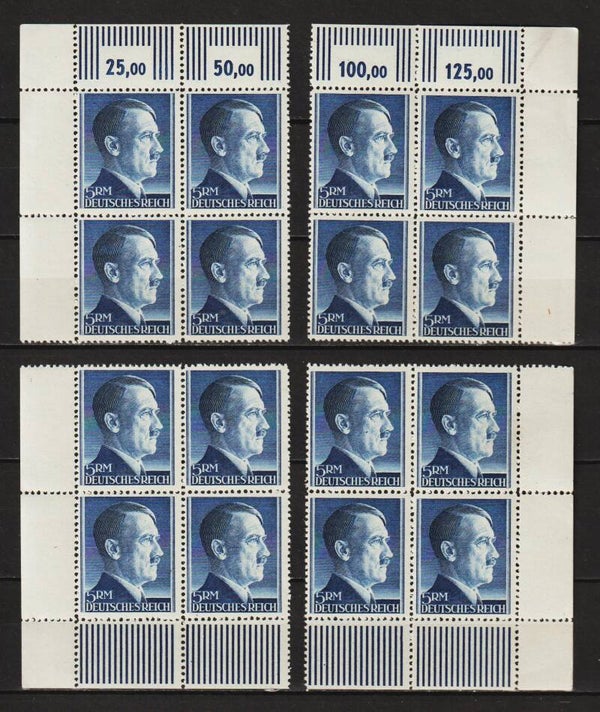 MiNr. 802 A postfrisch ** alle 4 Bogenecken (0378)