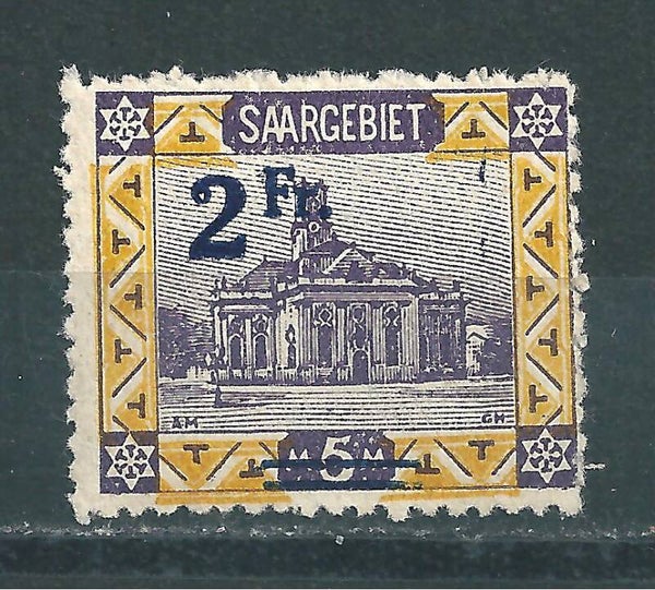 Saar MiNr. 81 ungebraucht, Abart