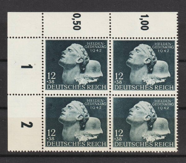 MiNr. 812 postfrisch **  Bogenecke, Plattenfehler V