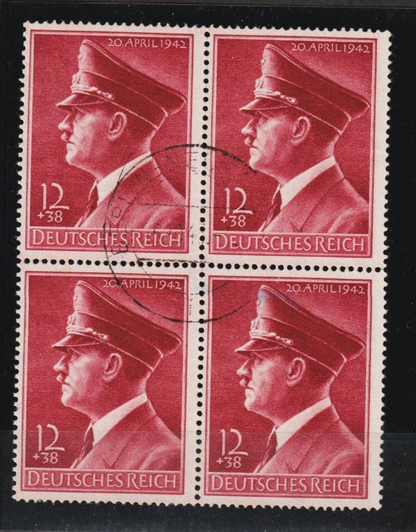 MiNr. 813 gestempelter Viererblock y