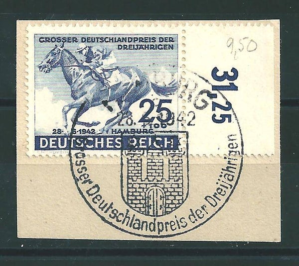 MiNr. 814 Oberrand, Briefstück