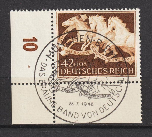 MiNr. 815 gestempelte Bogenecke