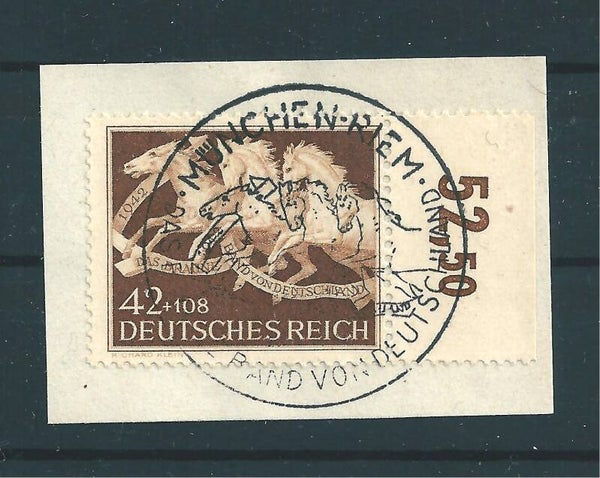 MiNr. 815 Oberrand auf Briefstück (07)