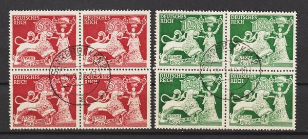 MiNr. 816-817 gestempelte Viererblöcke