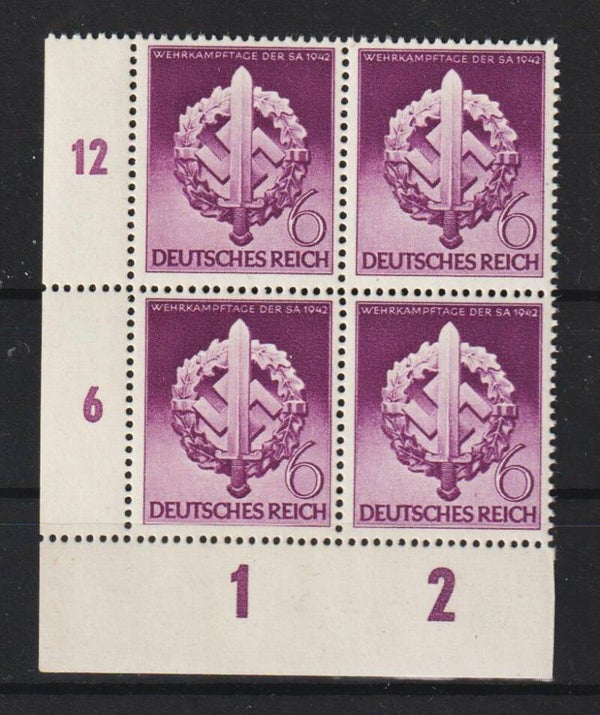 MiNr. 818 postfrische ** Bogenecke