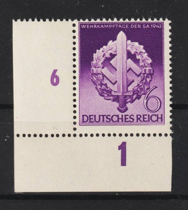 MiNr. 818 postfrische ** Bogenecke