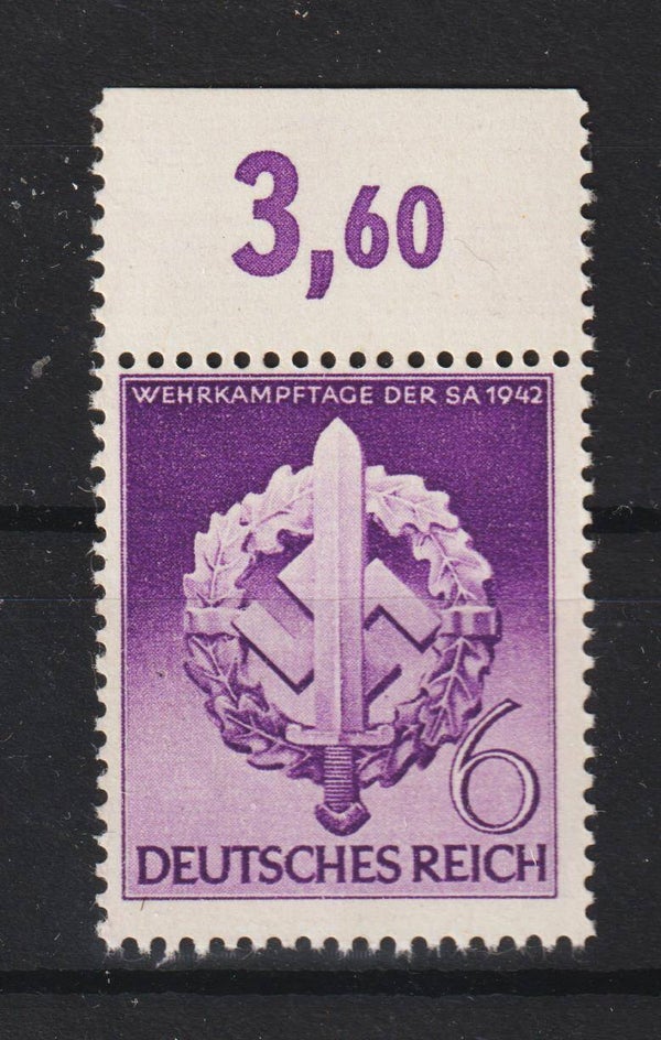 MiNr. 818 postfrisch ** Oberrand