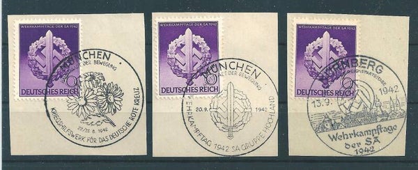 MiNr. 818 Briefstücke, v. Sonderstempel (s4)