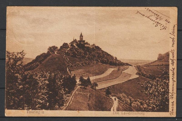 MiNr. 145 auf AK "Die Leuchtenburg" Thüringen   21.5.21   (817)