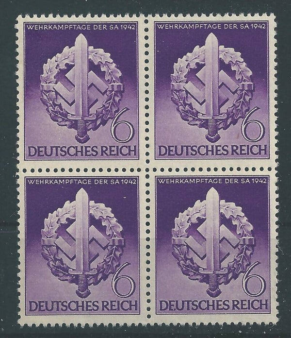 MiNr. 818 postfrisch ** Viererblock