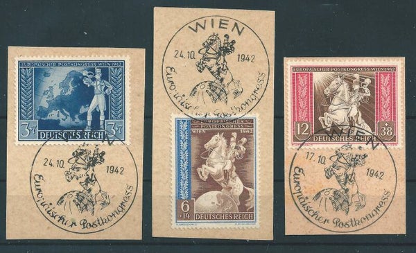 MiNr. 820-822 Briefstücke  (02)
